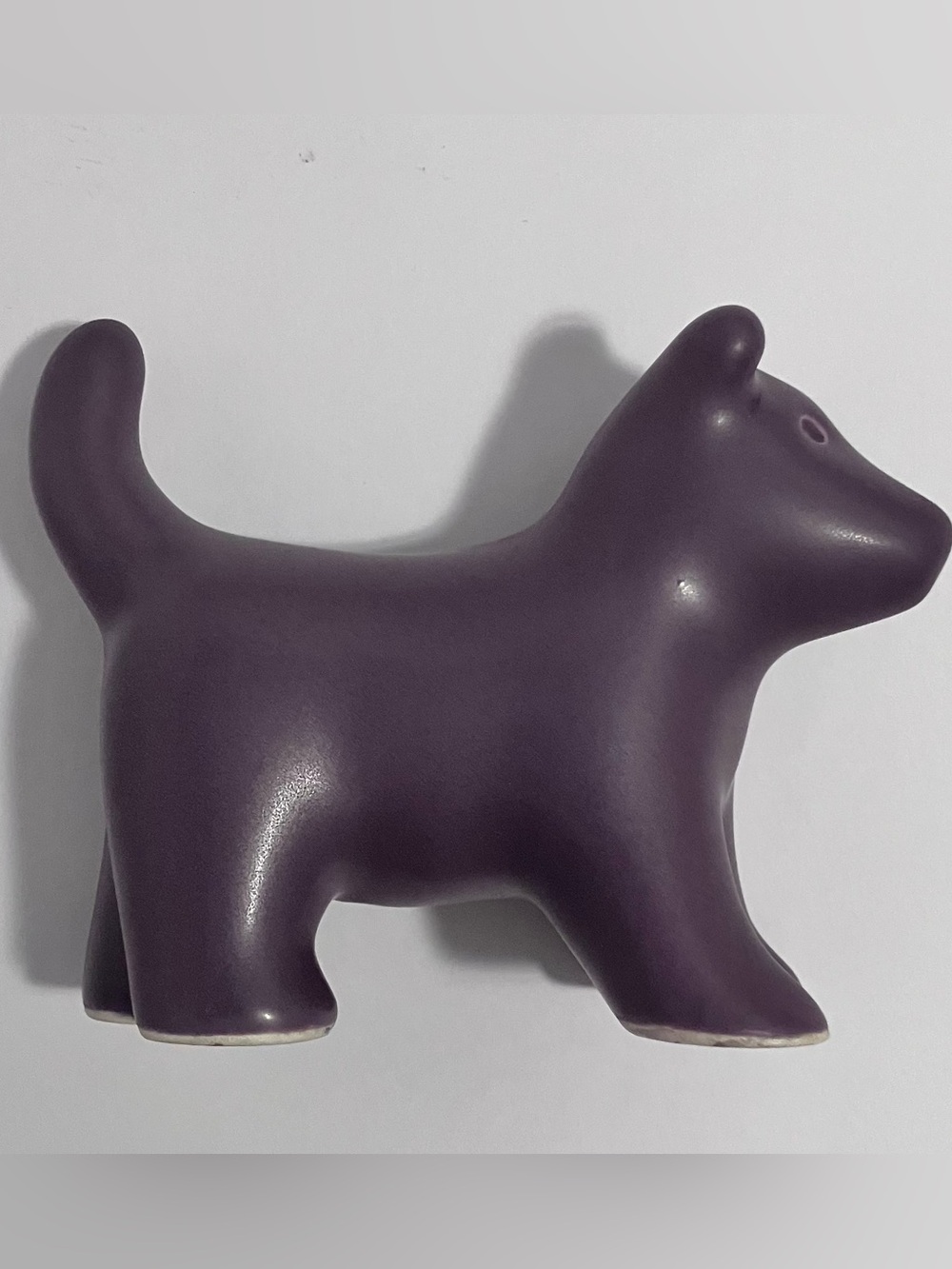VENICE CLAY Puppy in LAVENDER / 4.75 Inches / GARY STEINBORN / Handmade / USA